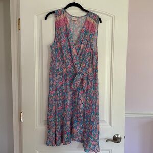 Floral Faux Wrap Dress - Size Large - Plenty by Tracy Reese, from Anthropologie
